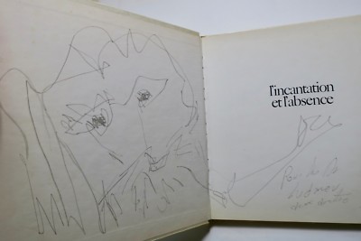 Original signed drawing by GARZON<span class="lla-card-orig-wrap"><span class="lla-card-orig">❦ GARZON L’INCANTATION ET L’ABSENCE. dessin original signé et daté</span></span> - La Librairie Antique