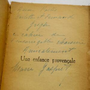 GASQUET MARIE. UNE ENFANCE PROVENCALE