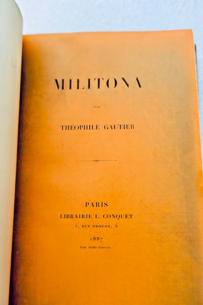 Gautier Théophile Militona Rel. Fields