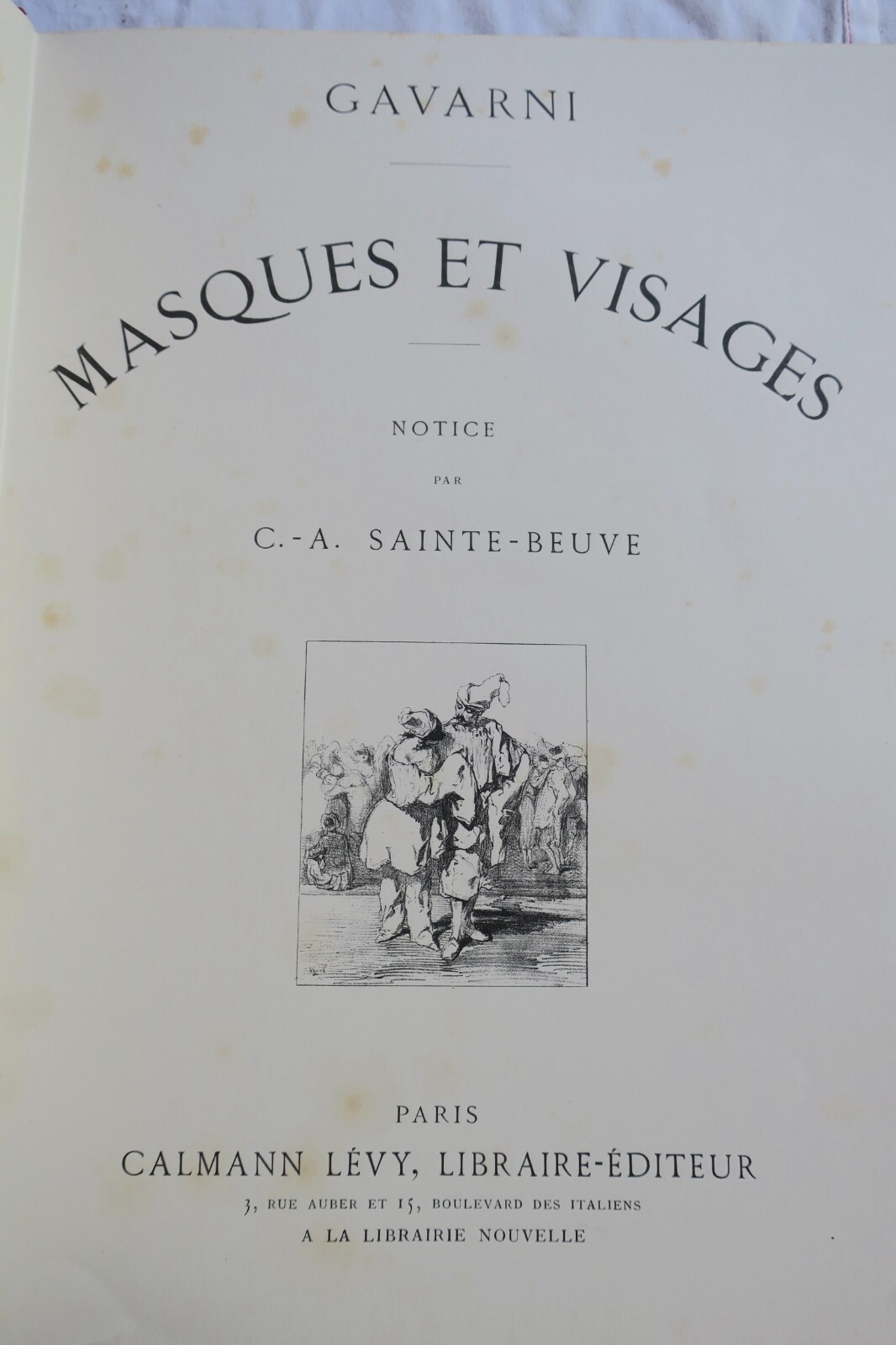 GAVARNI Masques et visages. Notice par C.-A. Sainte-Beuve – Image 9