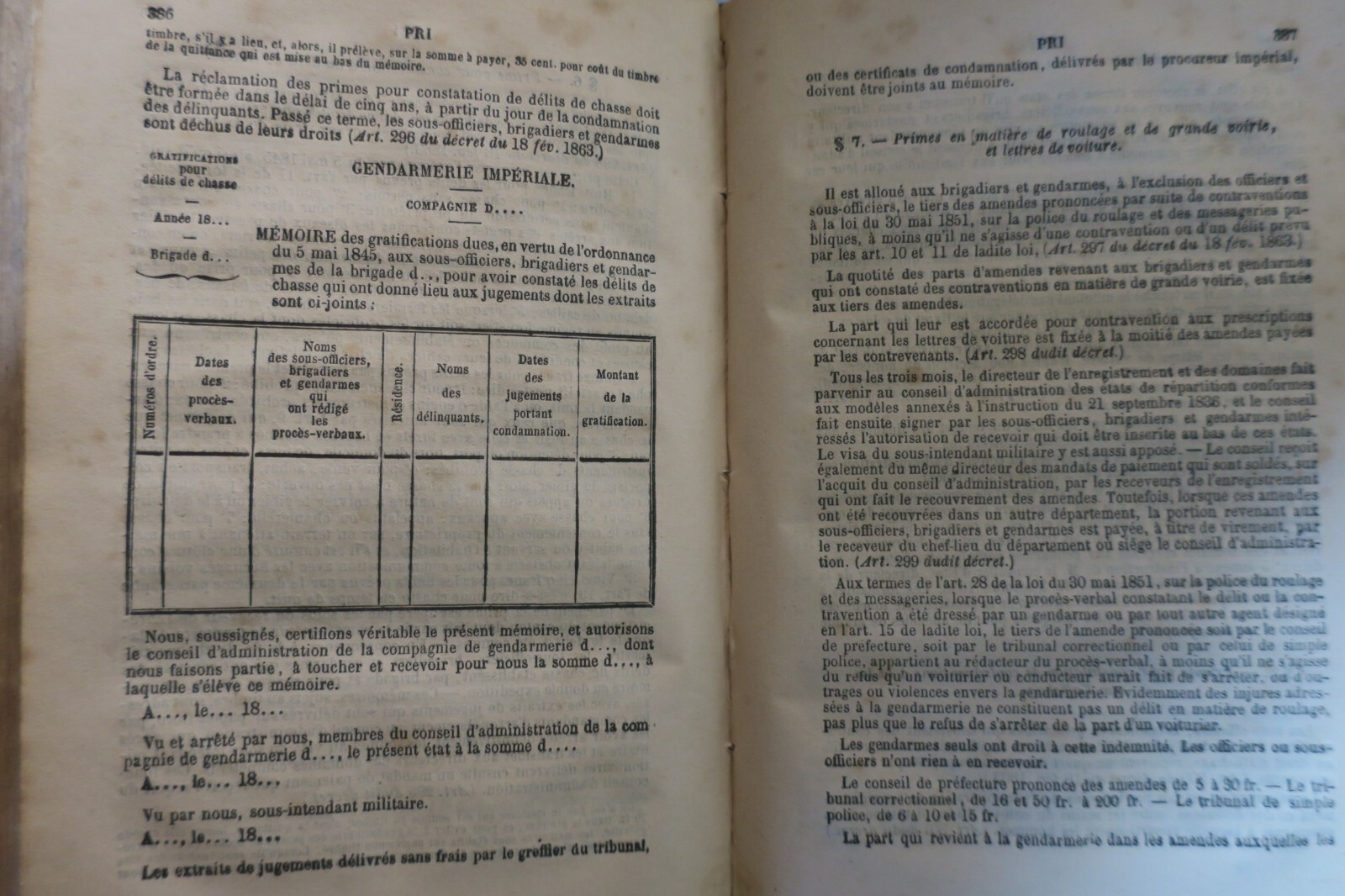 gendarmerie Dictionnaire de la gendarmerie à l'usage.. 1873 – Image 6