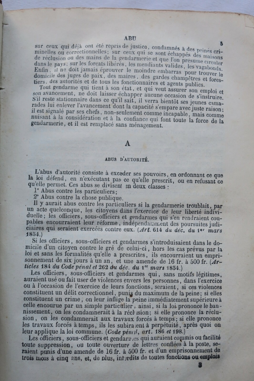 gendarmerie Dictionnaire de la gendarmerie à l'usage.. 1873 – Image 2