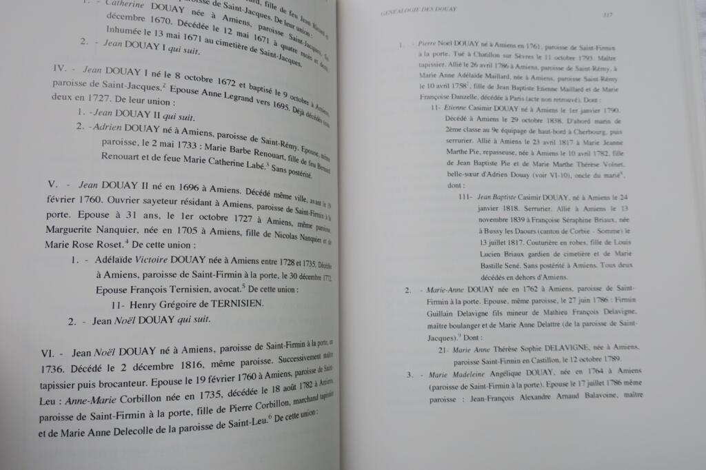 Genealogie der DOUAY Familie