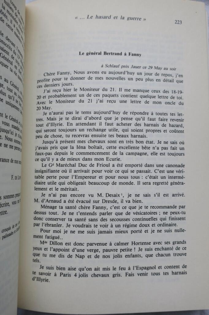 General Bertrand's Letters to Fanny, 1808-1815