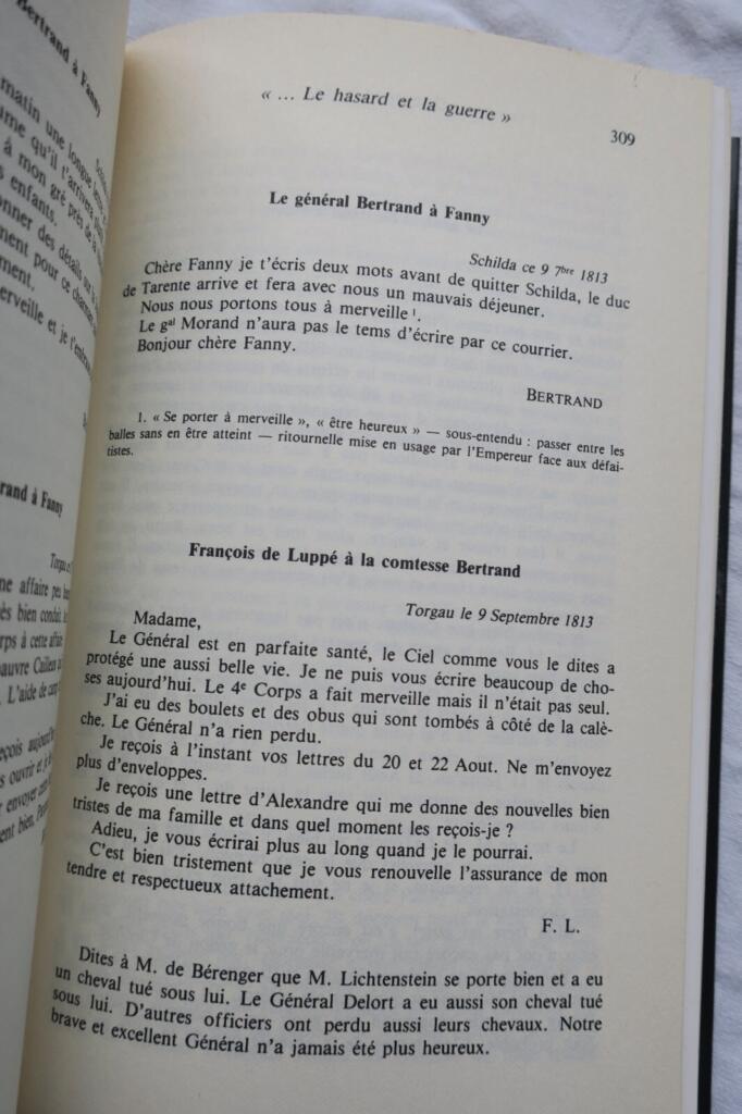 Intimate correspondence during Napoleonic wars