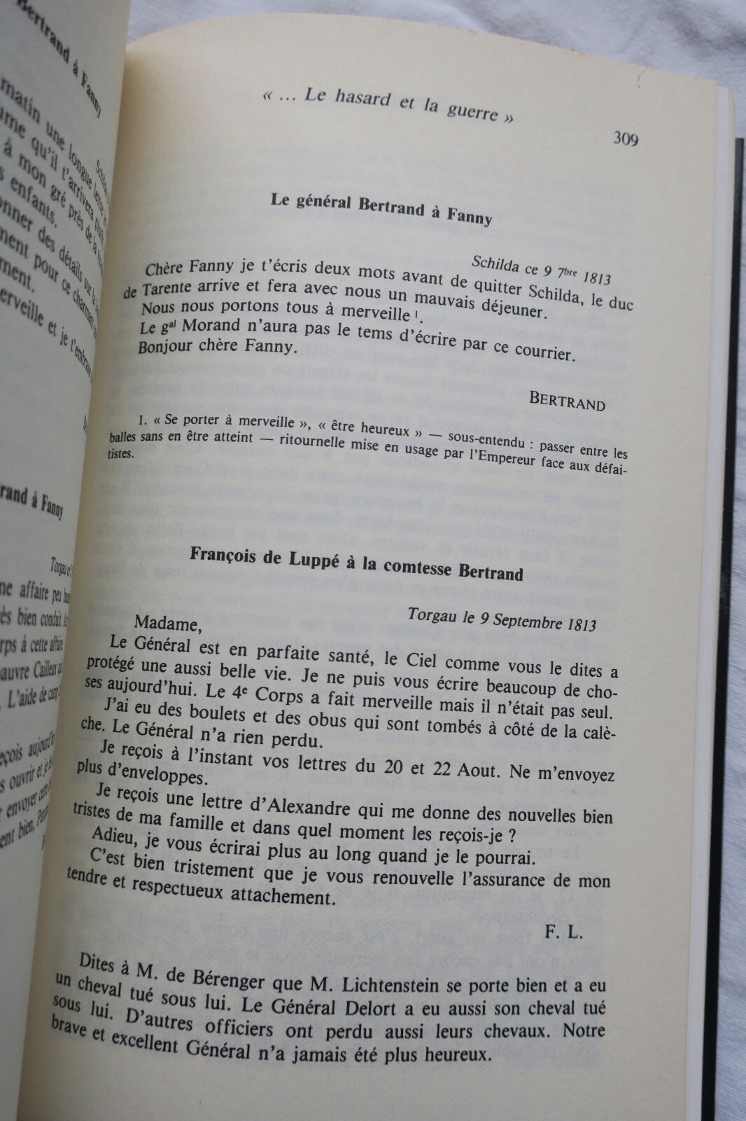 ベルタン将軍のファニーへの手紙<span class="lla-card-orig-wrap"><span class="lla-card-orig">❦ GENERAL BERTRAND. LETTRES A FANNY. 1808-1815</span></span> - La Librairie Antique