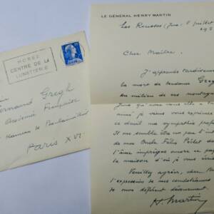 Général Henri Martin belle lettre autographe manuscrite