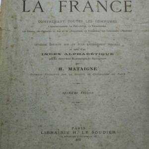 GEOGRAPHIE DE LA FRANCE TOUTES LES COMMUNES 1891