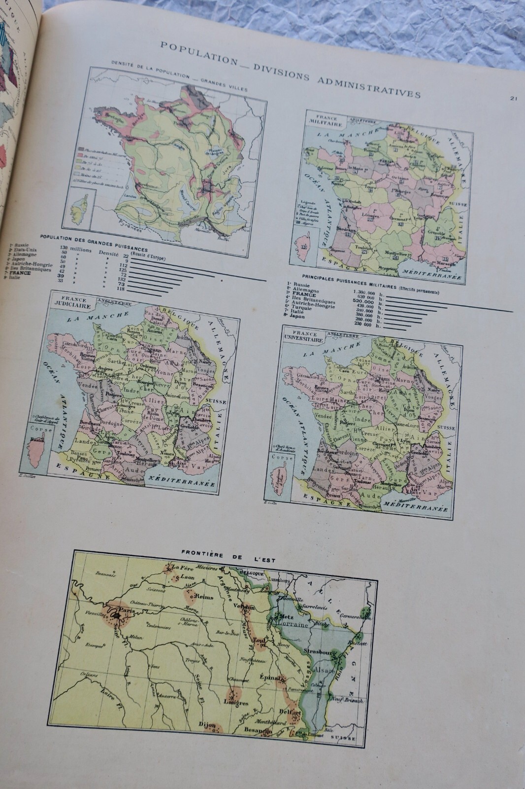 Géographie Kaeppelin Régions naturelles de la France les colonies... – Image 3