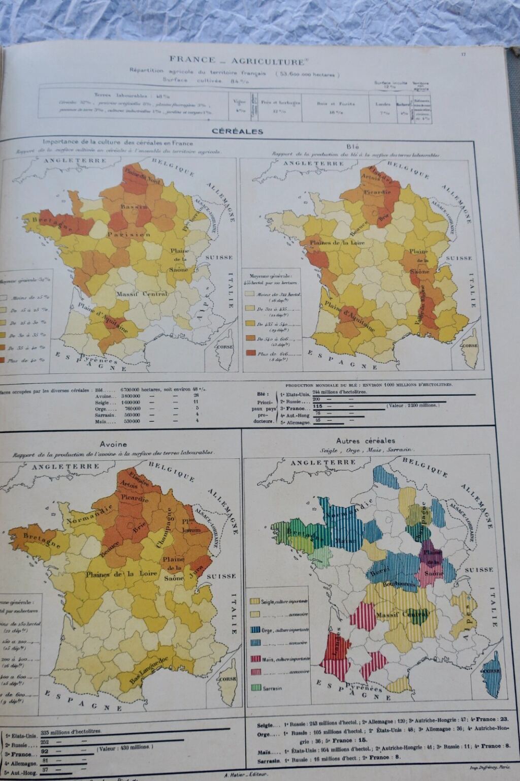 Géographie Kaeppelin Régions naturelles de la France les colonies…