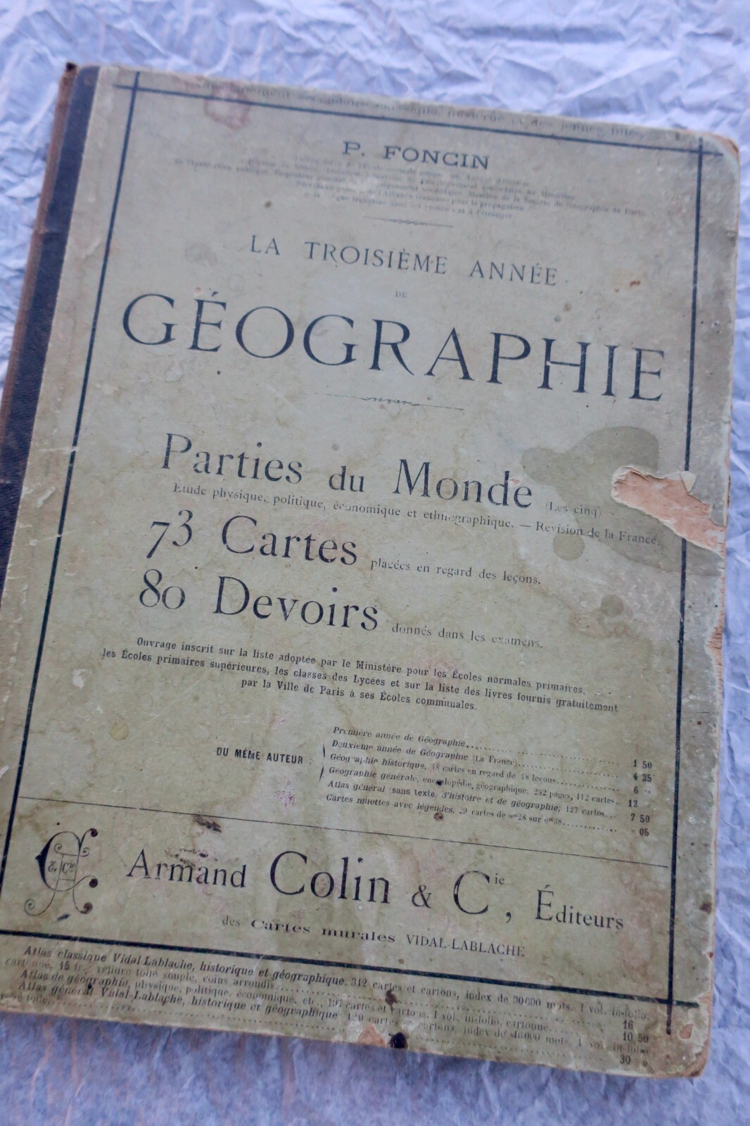 世界地理概述<span class="lla-card-orig-wrap"><span class="lla-card-orig">❦ Géographie TROISIEME ANNEE DE GEOGRAPHIE. LES CINQ PARTIES DU MONDE 1895</span></span> - La Librairie Antique