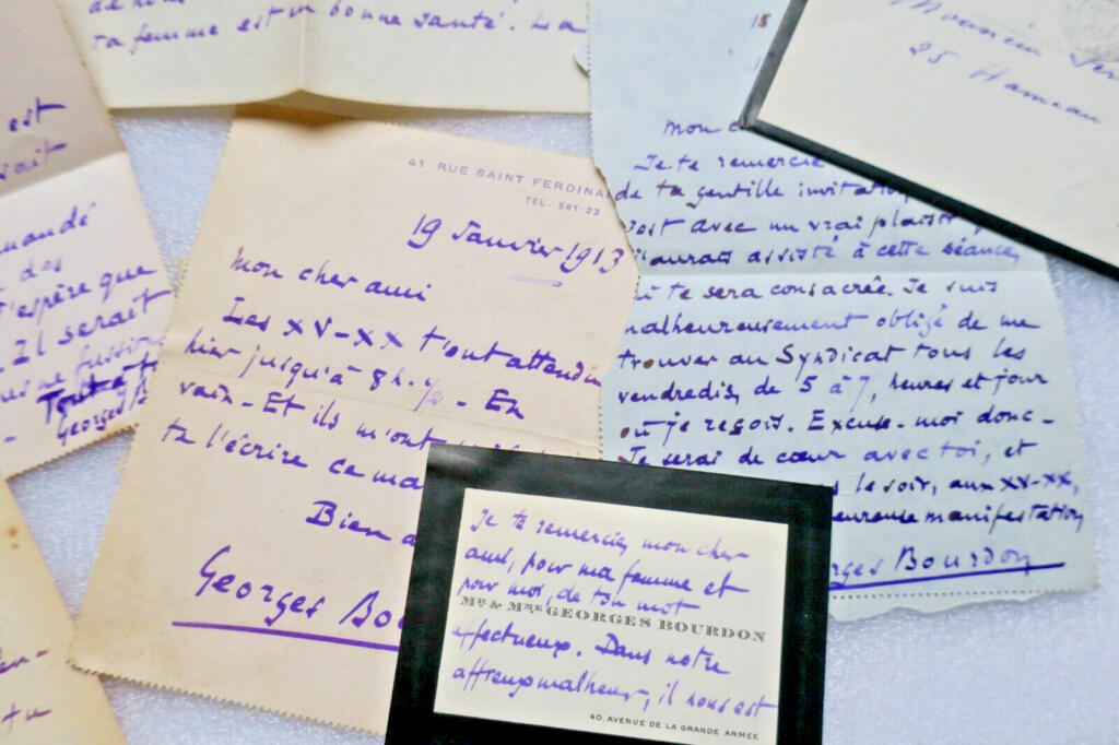 Autograph Letters from BOURDON to GREGH