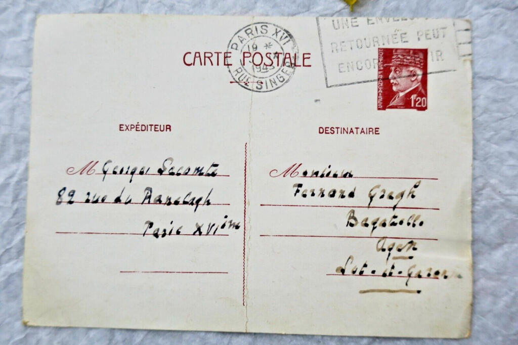 Georges Lecomte Autographe Manuskripte