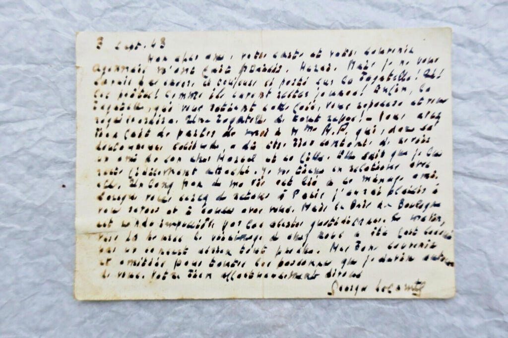 Georges Lecomte Autographe Manuskripte