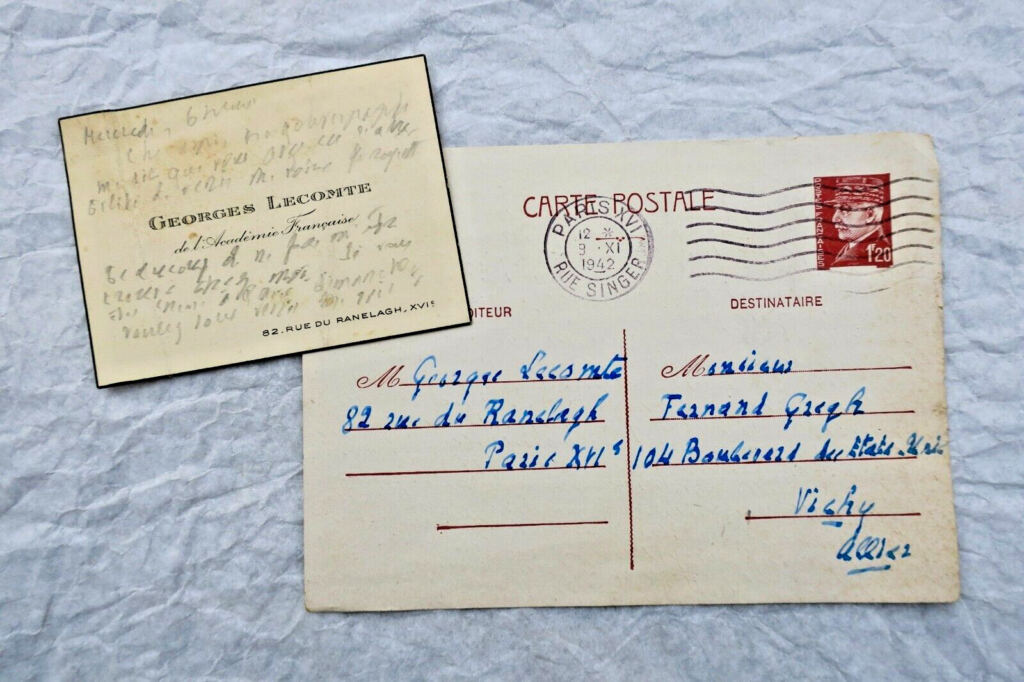 Georges Lecomte Autographe Manuskripte