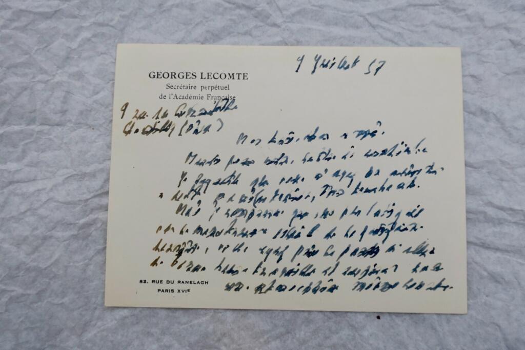 Georges Lecomte Autographe Manuskripte