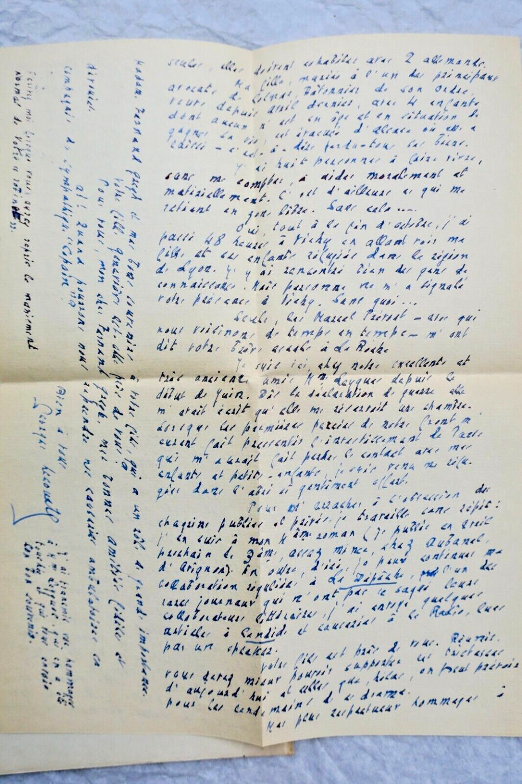 Georges Lecomte Autographe Manuskripte