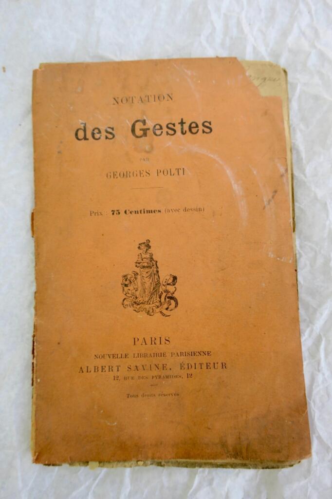 Georges Polti Notations des gestes