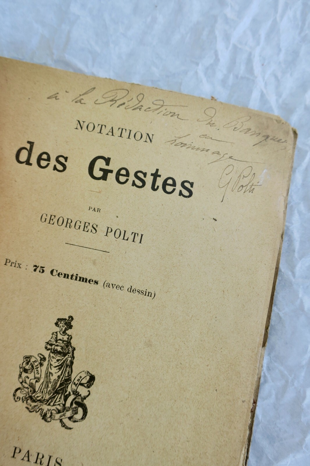 Georges Polti Notations des gestes - La Librairie Antique