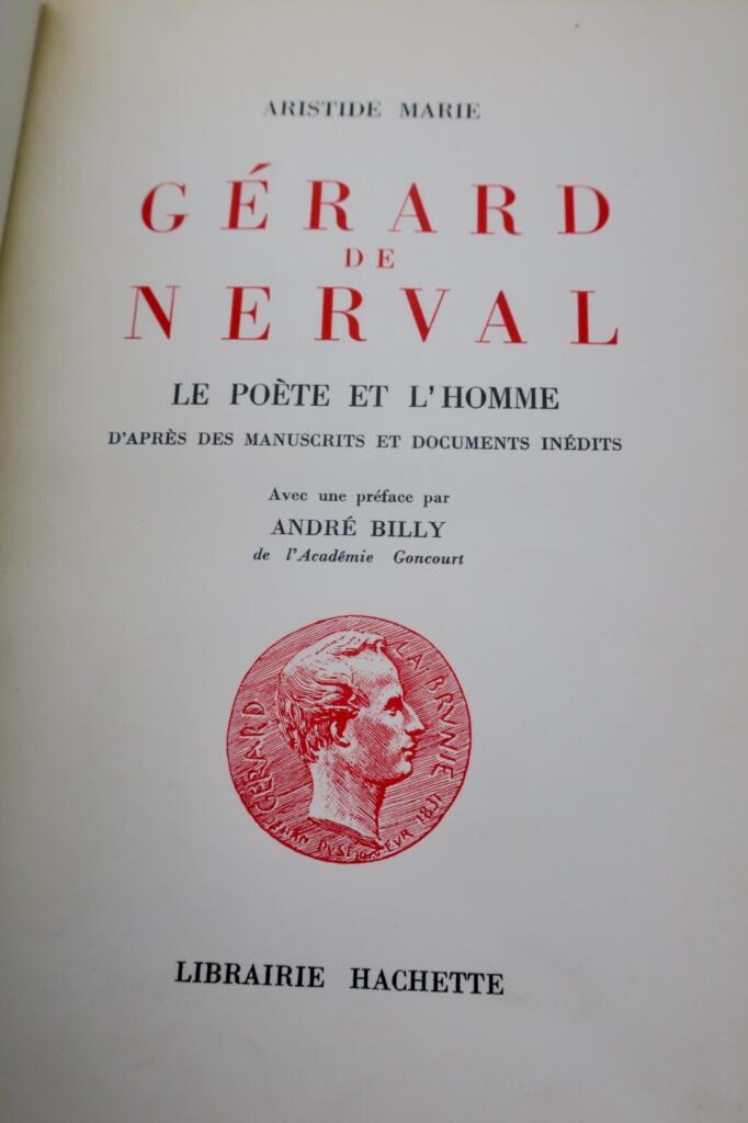 NERVAL biography with unpublished manuscripts
