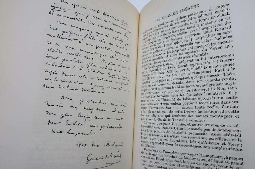 NERVAL biography with unpublished manuscripts
