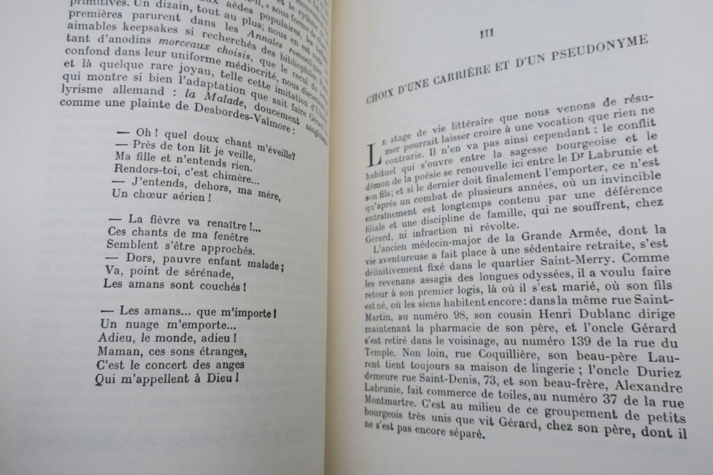 NERVAL biography with unpublished manuscripts