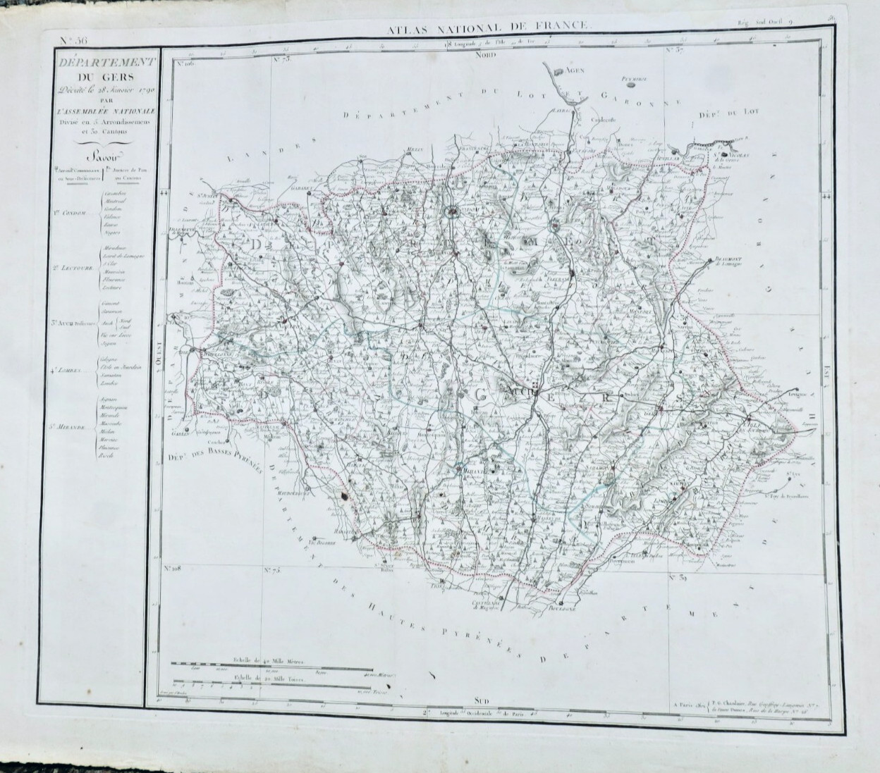 Gers 32 Département du GERS 1790
