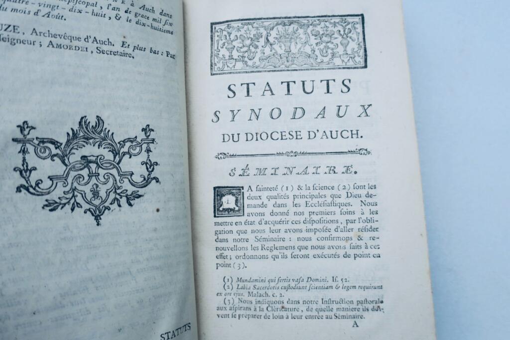 Sammlung der Synodalstatuten des Bistums Auch