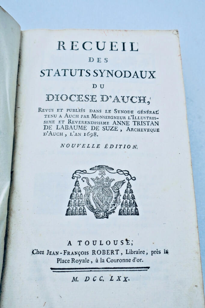 Sammlung der Synodalstatuten des Bistums Auch
