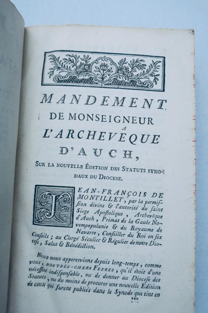 Sammlung der Synodalstatuten des Bistums Auch