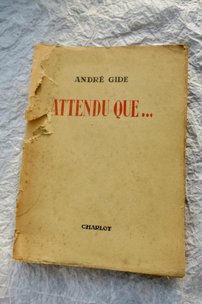 Gide André Attendu que… Charlot + lettres