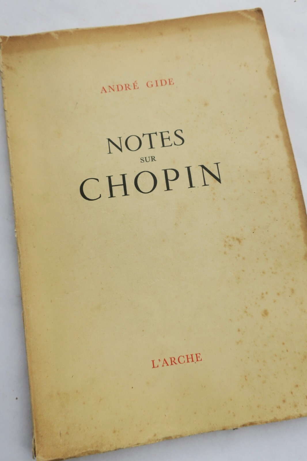Reflections on Chopin<span class="lla-card-orig-wrap"><span class="lla-card-orig">❦ GIDE (André). Notes sur Chopin 1949</span></span> - La Librairie Antique