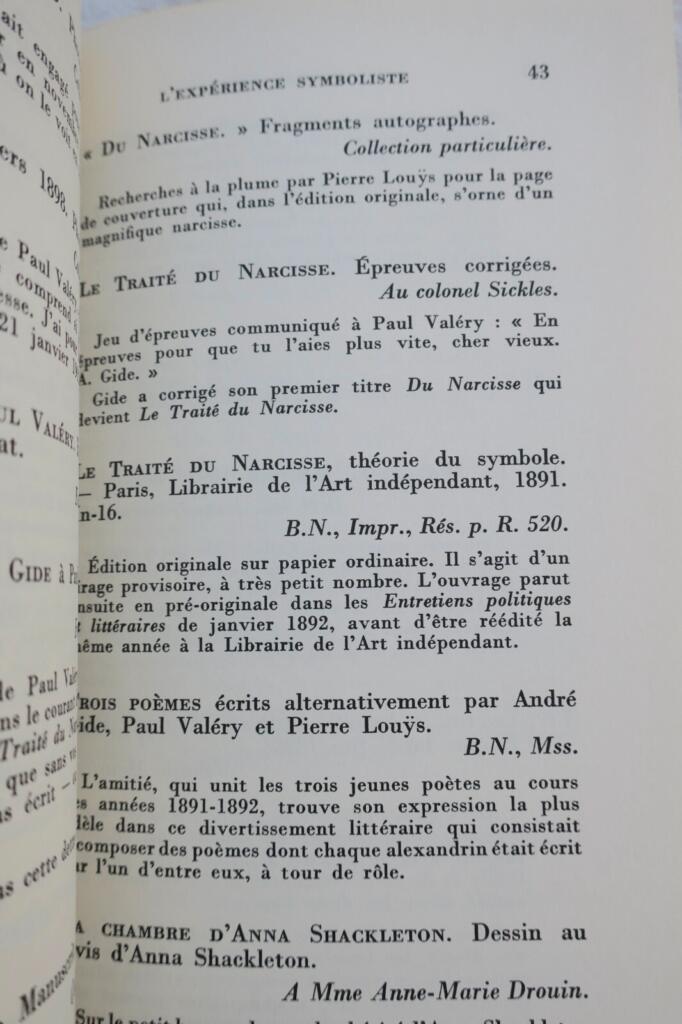 Ausstellungskatalog zum Centenary von Gide