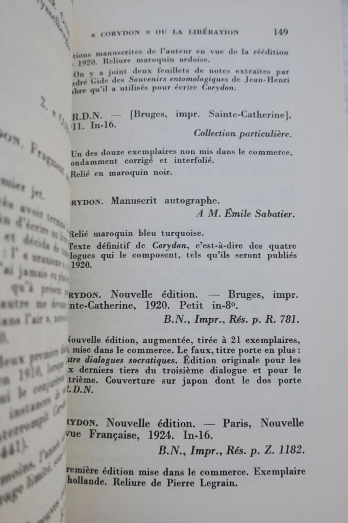 Ausstellungskatalog zum Centenary von Gide