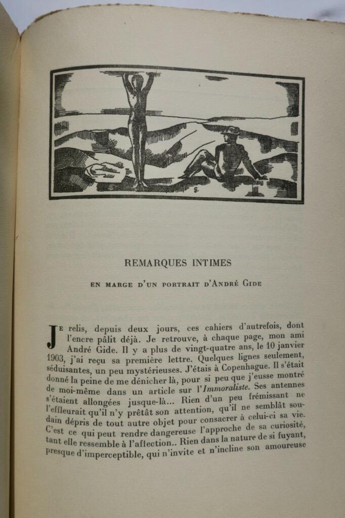 GIDE Hommage à André Gide 1928