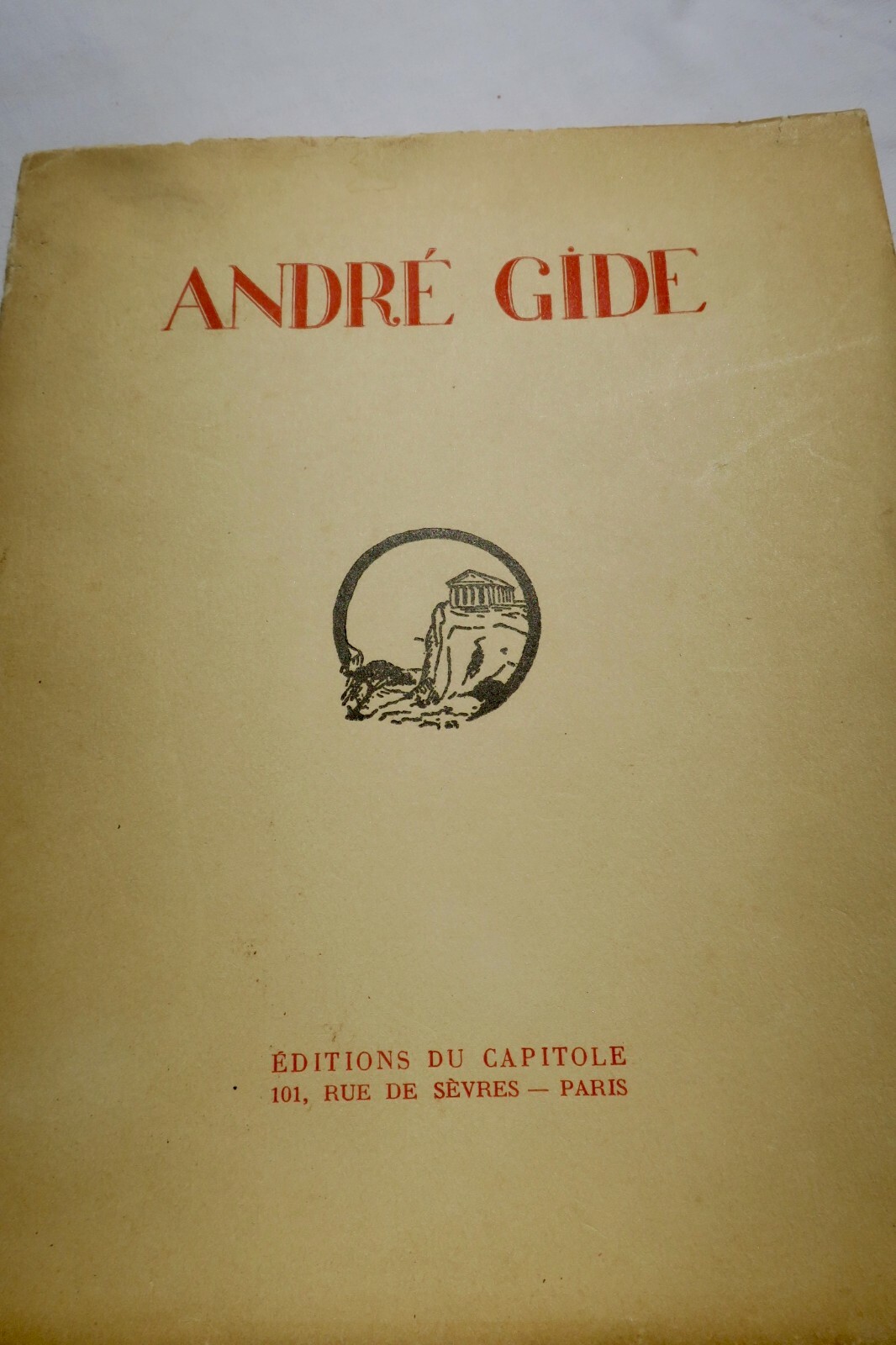 Tribute to André Gide, 1928<span class="lla-card-orig-wrap"><span class="lla-card-orig">❦ GIDE Hommage à André Gide 1928</span></span> - La Librairie Antique