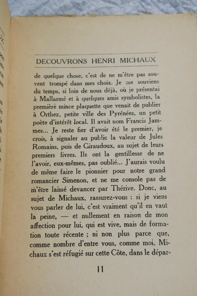 Henri Michaux entdecken