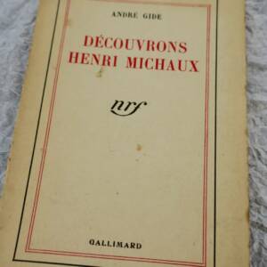GIDE,ANDRÉ DÉCOUVRONS HENRI MICHAUD GALLIMARD 1941