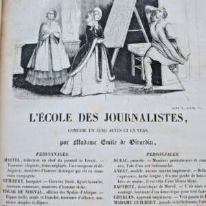 GIRARDIN L'école des journalistes: comédie en cinq actes et en vers