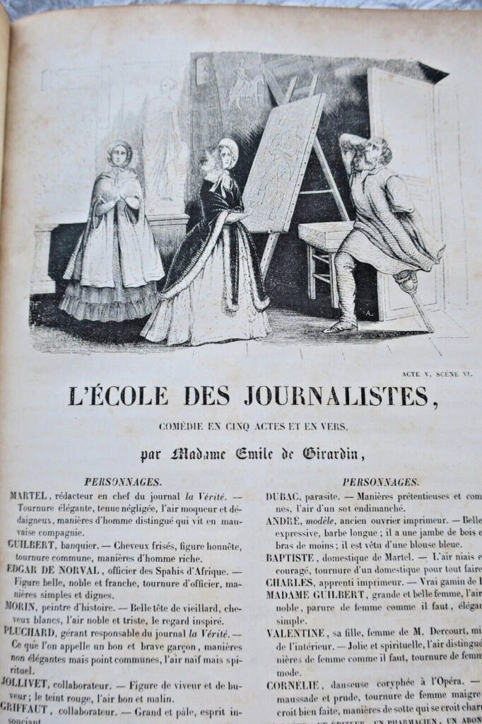 GIRARDIN L&rsquo;école des journalistes: comédie en cinq actes et en vers