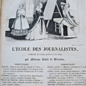GIRARDIN L'école des journalistes: comédie en cinq actes et en vers