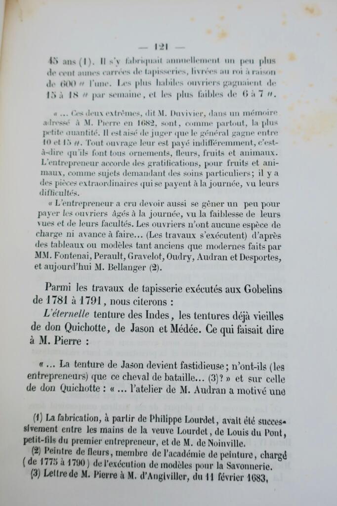 Gobelins Notice historique sur les manufactures impériales des Gobelins 1853