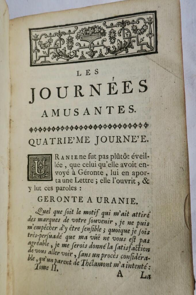 GOMEZ Les journées amusantes, dédiées au roy 1740
