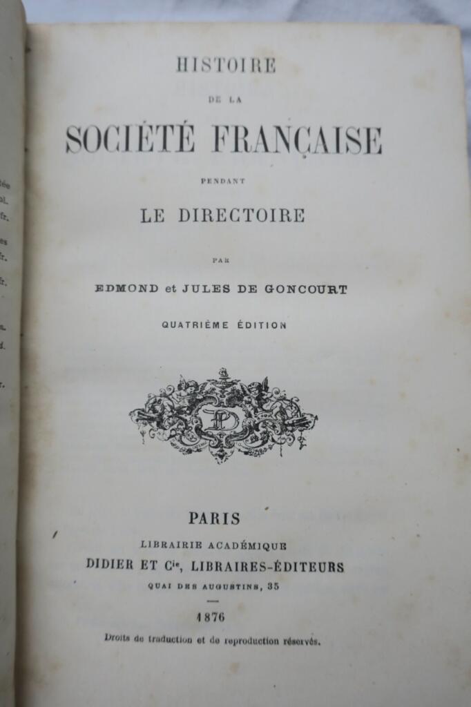 French Society During the Directory Period