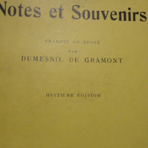 GORKI MAXIME Notes et souvenirs Calmann-Lévy, Paris 1926