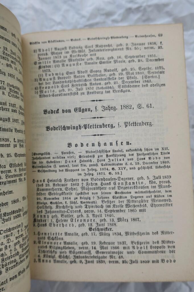 Genealogische Einblicke aus 1883