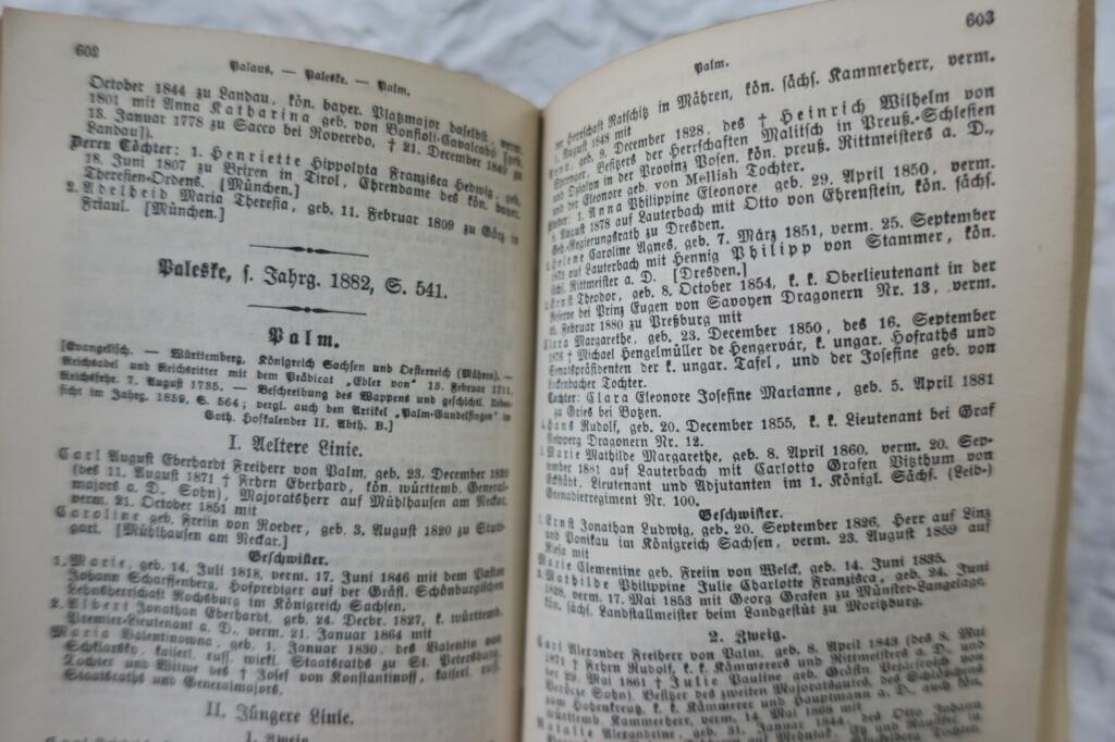 Genealogische Einblicke aus 1883