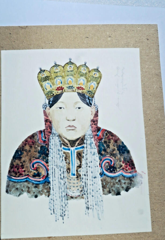 Original Himalayan gouache painting