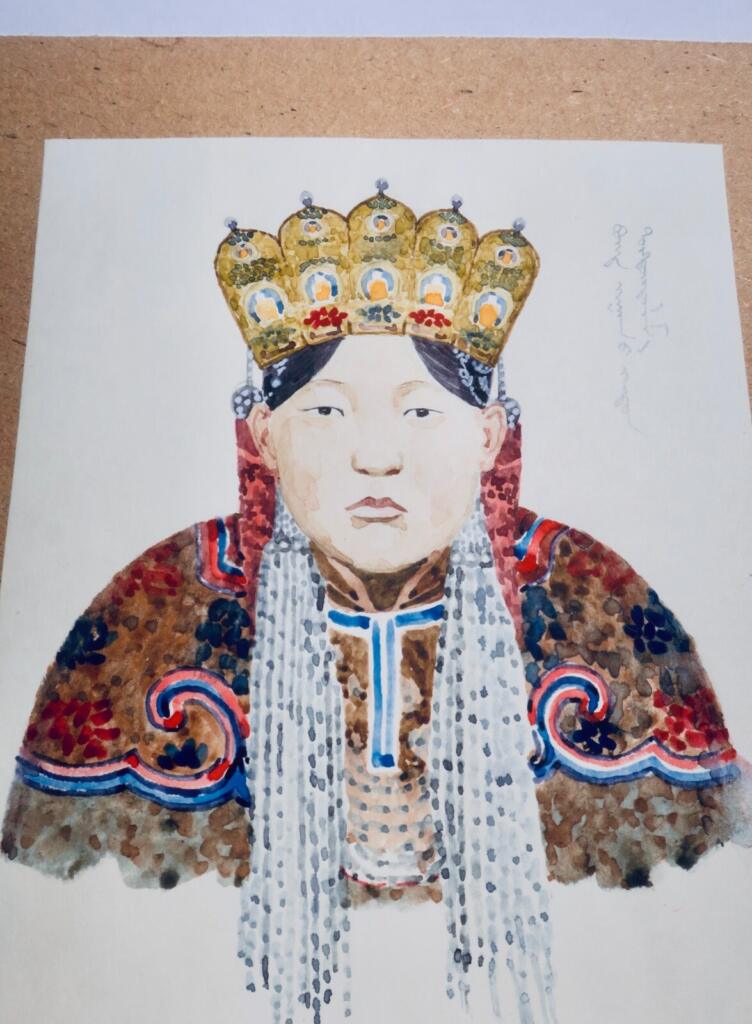 Original Himalayan gouache painting