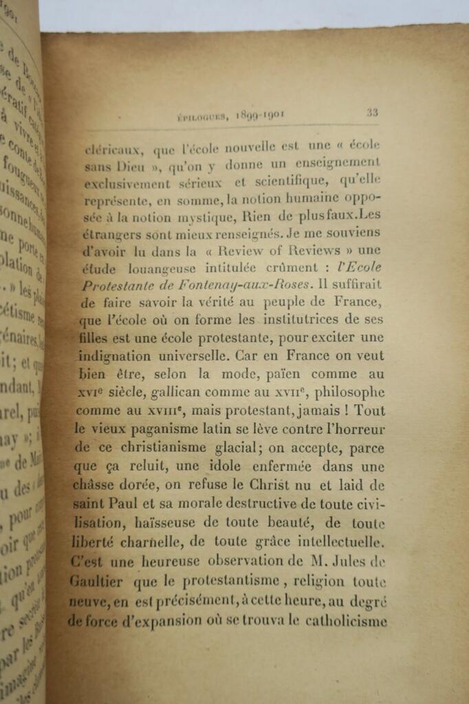 Gourmont, Rémy de Epilogues : reflexions sur la vie EO 1904